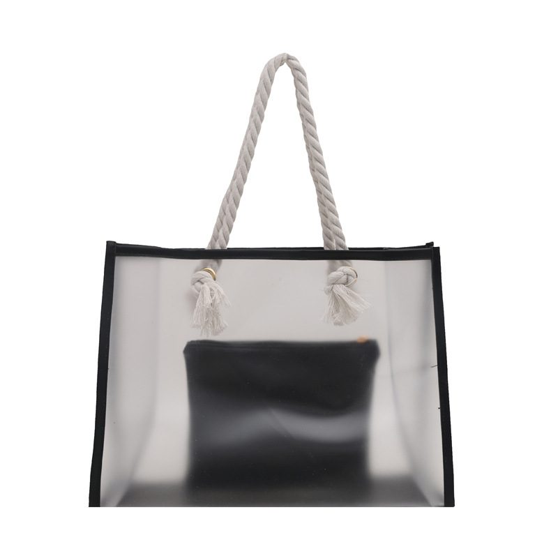 Large Clear Tote Bag with Pouch view 5
