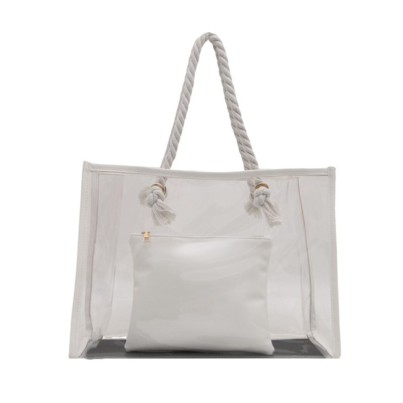 Large Clear Tote Bag with Pouch view 6