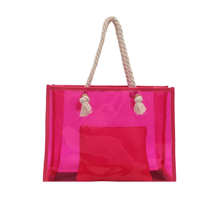Large Clear Tote Bag with Pouch view 7