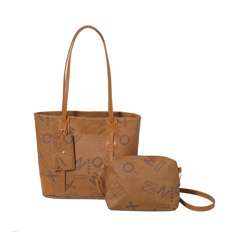 Tas Tote Besar Vintage dengan Huruf view 10
