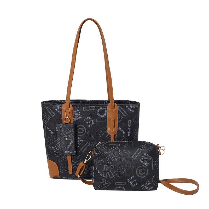 Tas Tote Besar Vintage dengan Huruf view 8