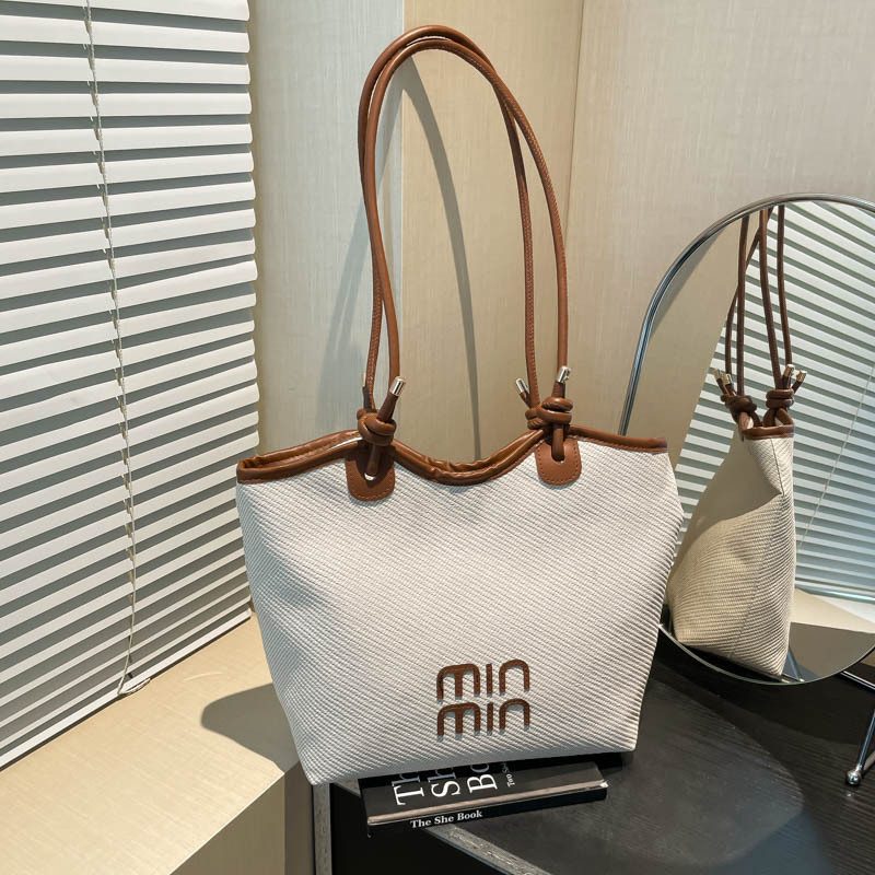 Color Block Large Tote Bag view 2