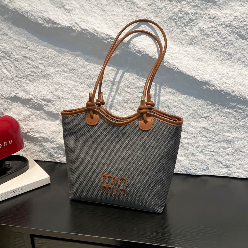 Color Block Large Tote Bag view 3
