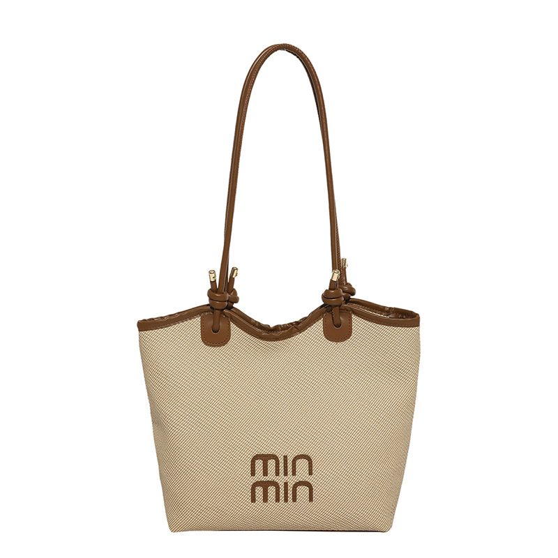 Color Block Large Tote Bag view 7