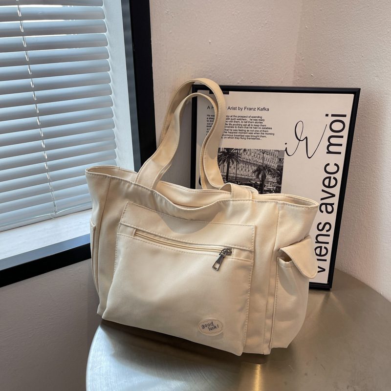 Oxford Canvas Large Tote Bag view 2