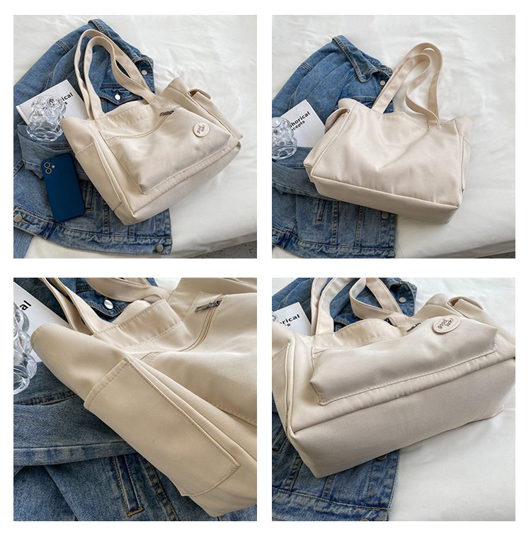 Oxford Canvas Large Tote Bag view 4