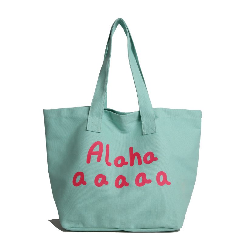 Canvas Letter Large Tote Bag view 10