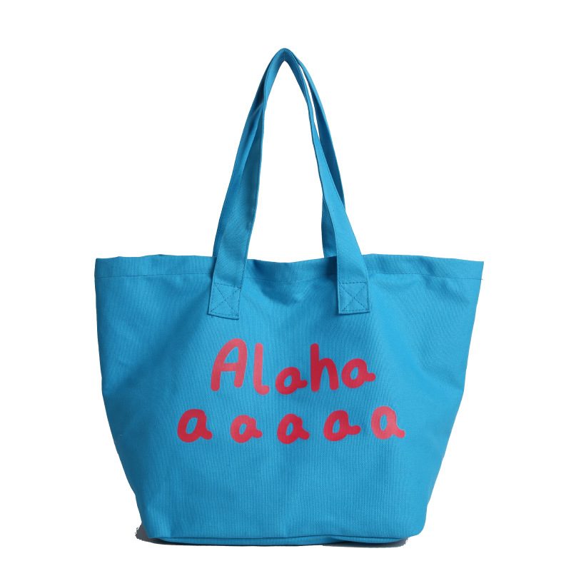 Canvas Letter Large Tote Bag view 11