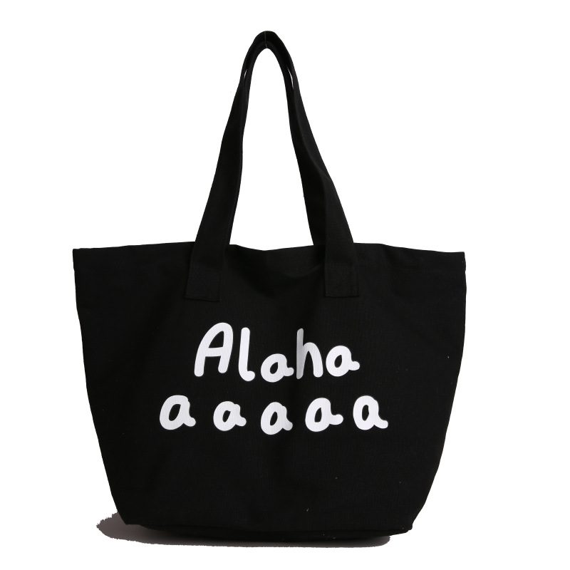 Canvas Letter Large Tote Bag view 6