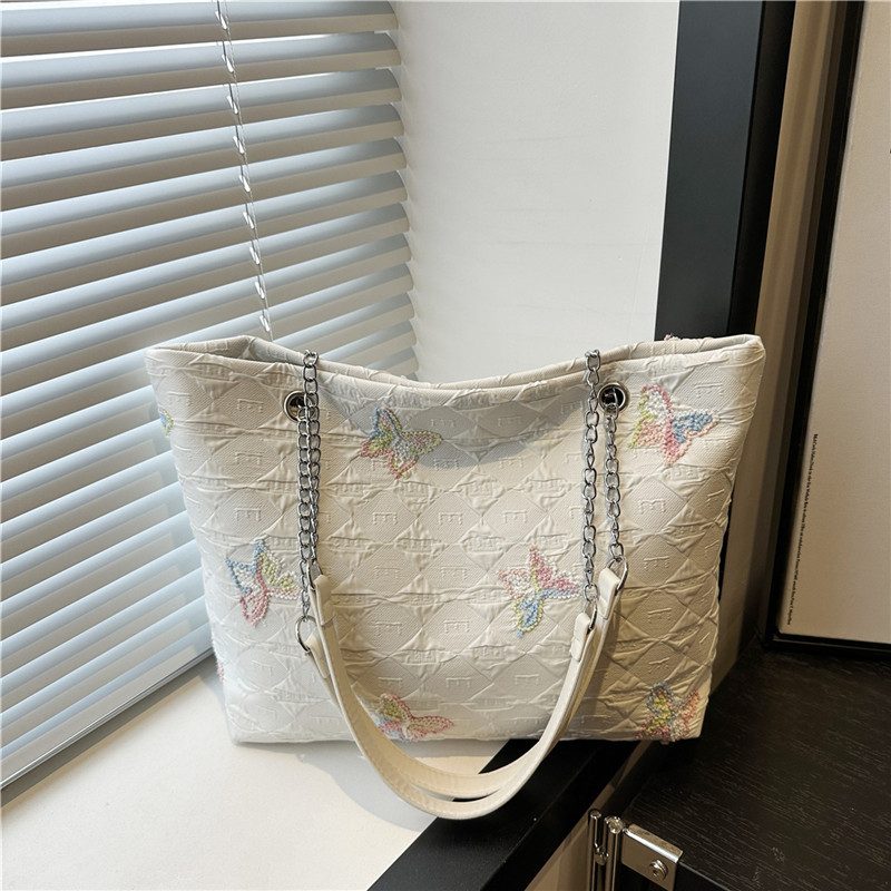 Minimalist Solid Color Large Tote view 2