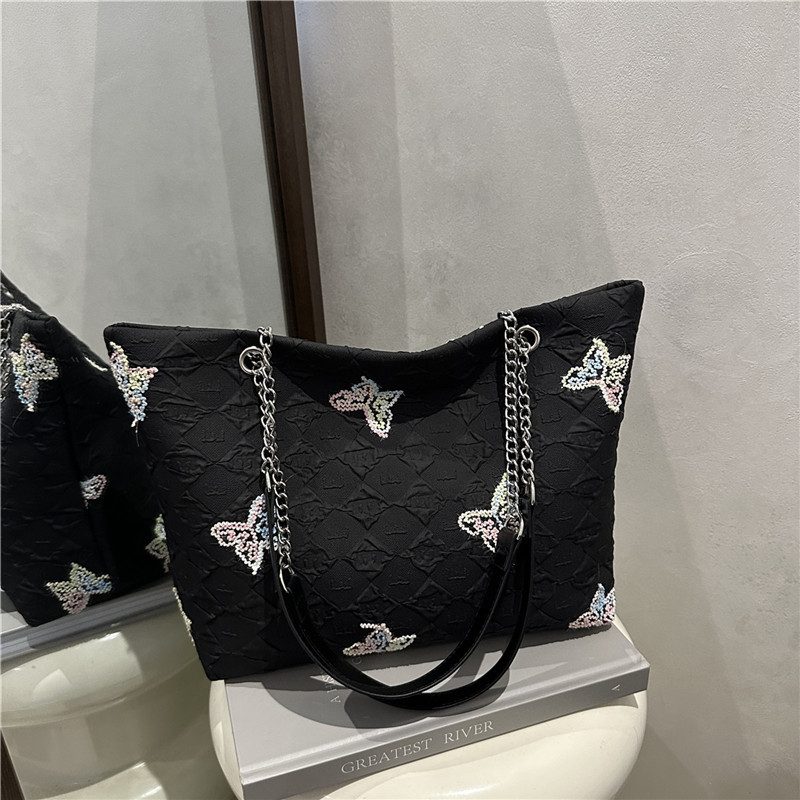 Minimalist Solid Color Large Tote view 4