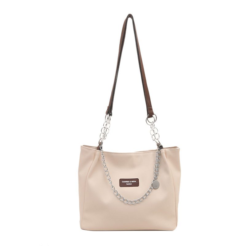 Chain Shoulder Large Tote Bag view 6