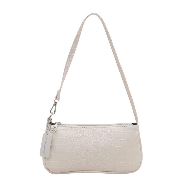 Crocodile Baguette Top-Handle Shoulder Bag view 6