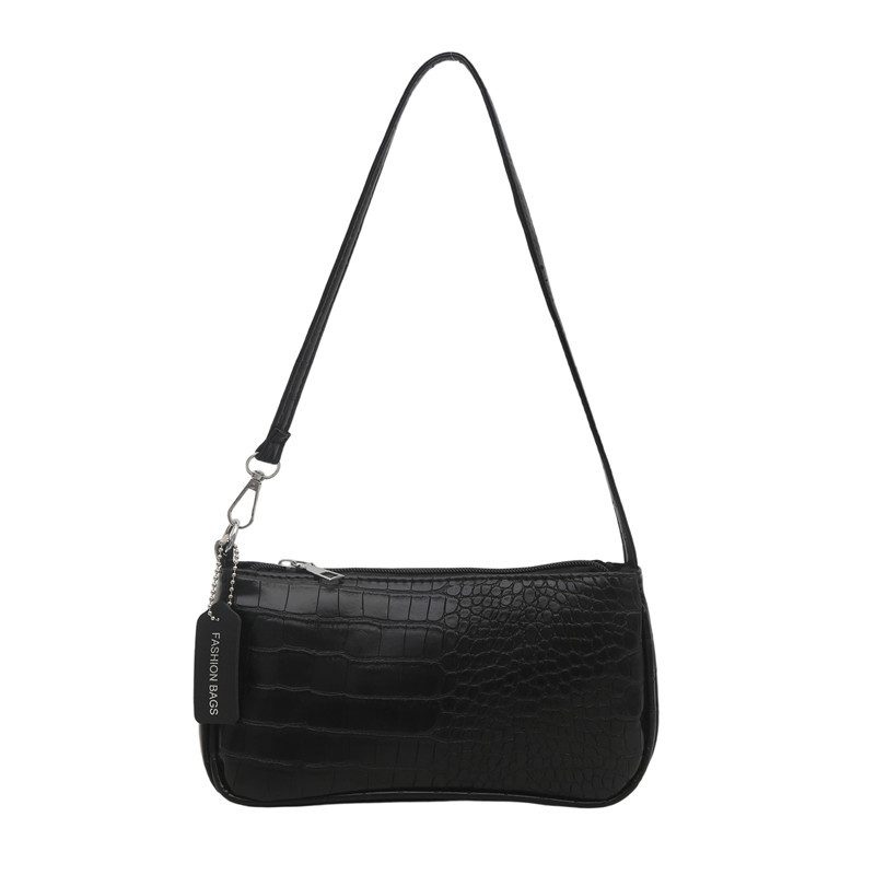 Crocodile Baguette Top-Handle Shoulder Bag view 7