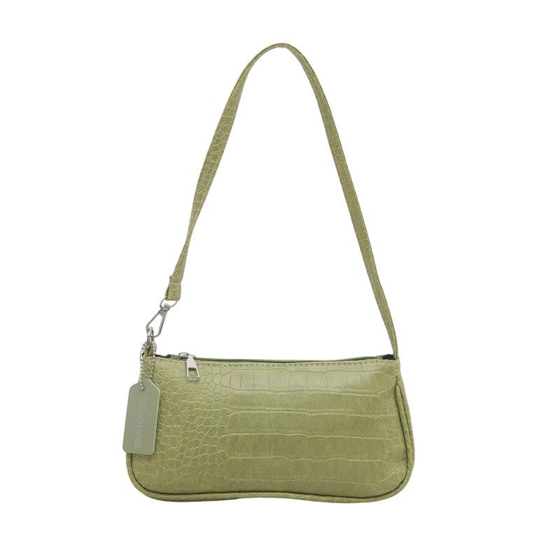 Crocodile Baguette Top-Handle Shoulder Bag view 8