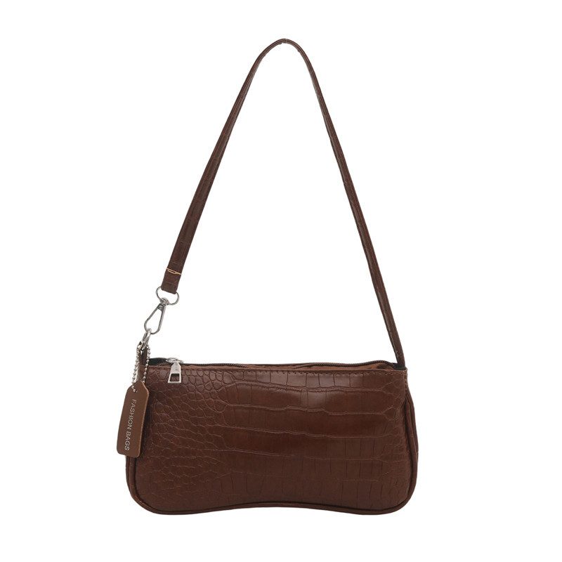 Crocodile Baguette Top-Handle Shoulder Bag view 9