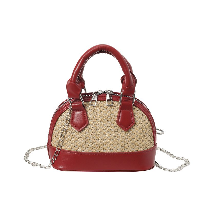 Color-Block Mini Shell Top-Handle Bag view 10