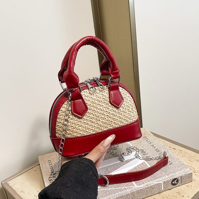 Color-Block Mini Shell Top-Handle Bag view 3