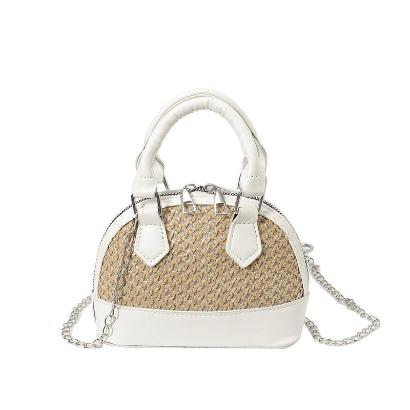 Color-Block Mini Shell Top-Handle Bag view 6