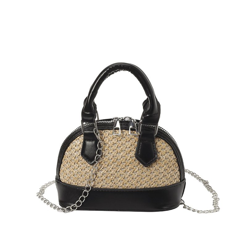 Color-Block Mini Shell Top-Handle Bag view 8
