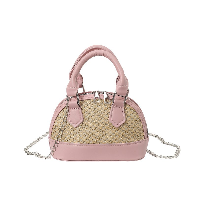 Color-Block Mini Shell Top-Handle Bag view 9