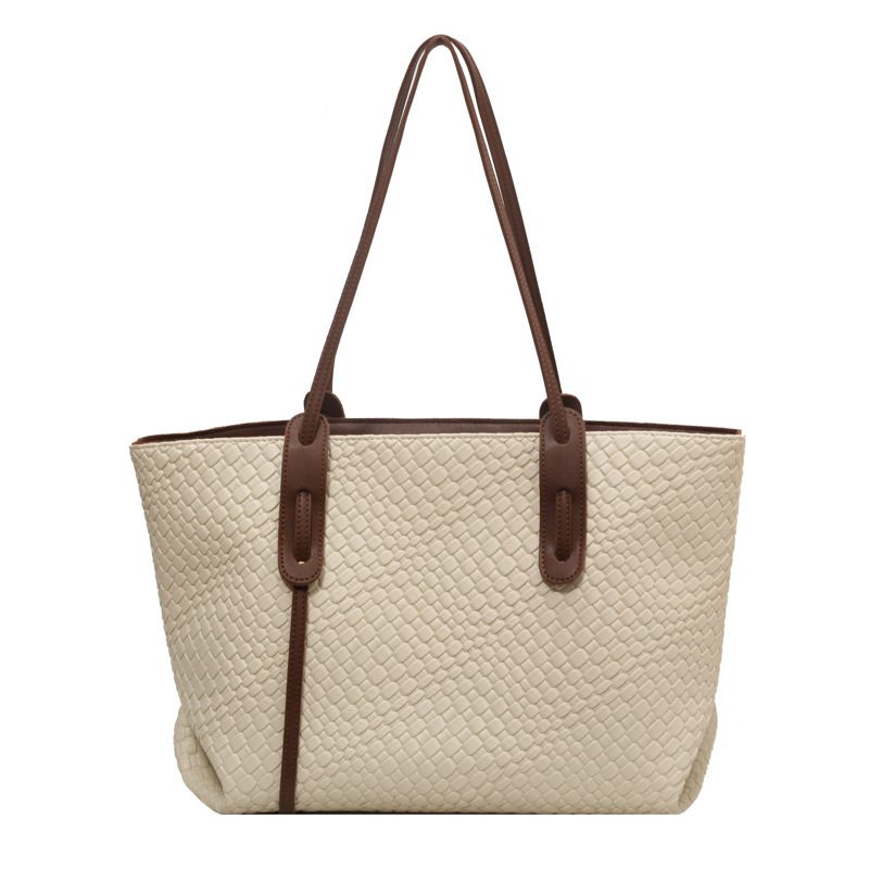 Woven Large Capacity Tote Shoulder Bag view 5