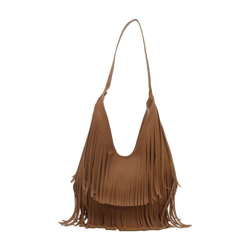 Fringe Soft Leather Shoulder Bag view 6