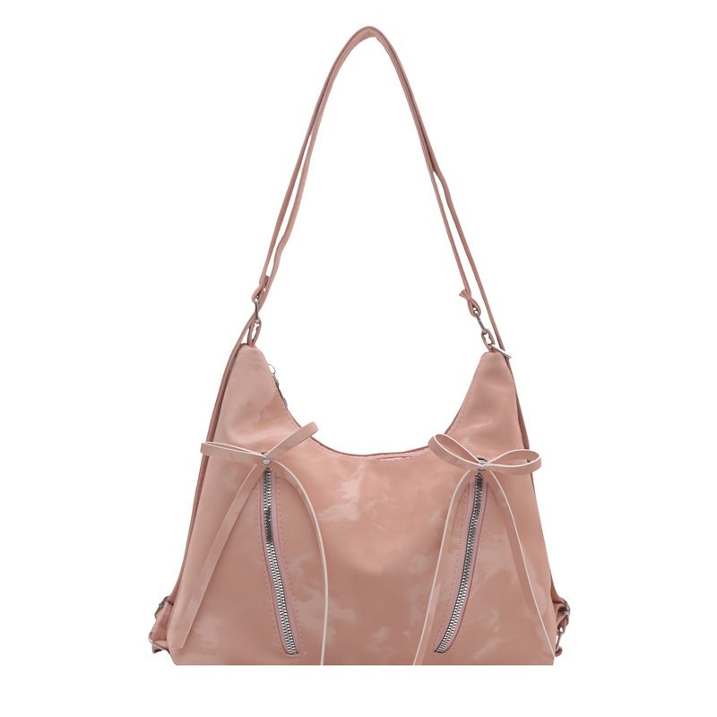 Tas Tote Bahu Lembut dengan Pita view 10