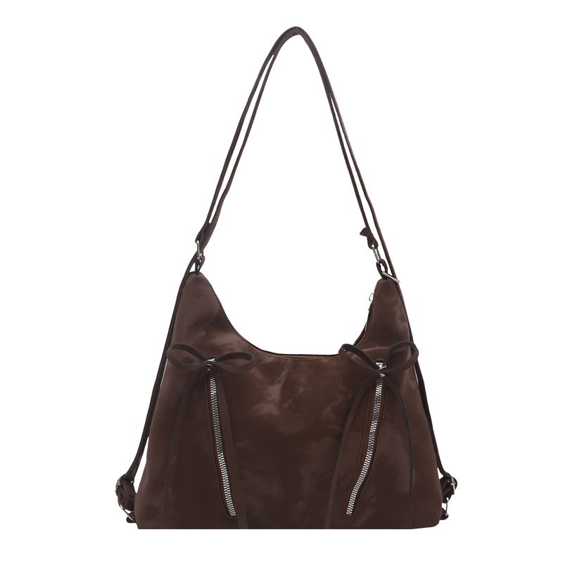 Tas Tote Bahu Lembut dengan Pita view 6