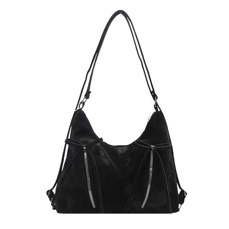 Tas Tote Bahu Lembut dengan Pita view 7
