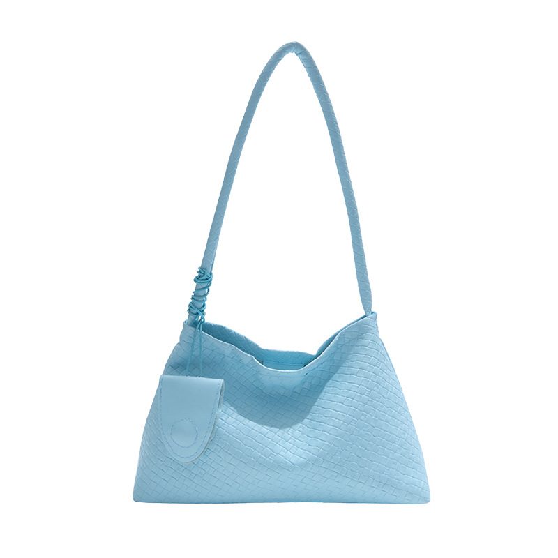 Woven-Texture Large-Capacity Shoulder Tote Bag view 7