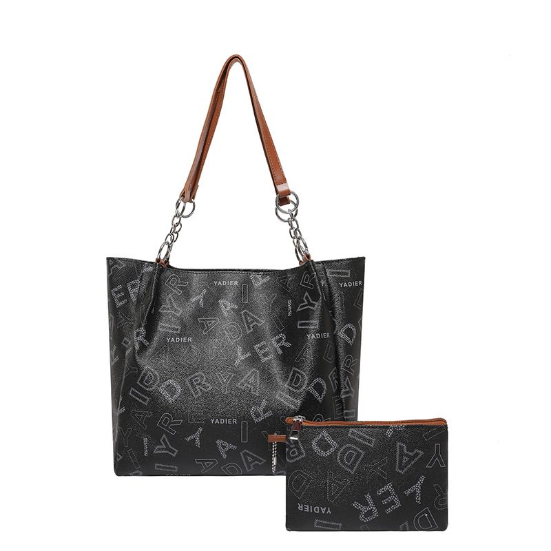 Retro Large-Capacity Top-Handle Shoulder Tote view 6