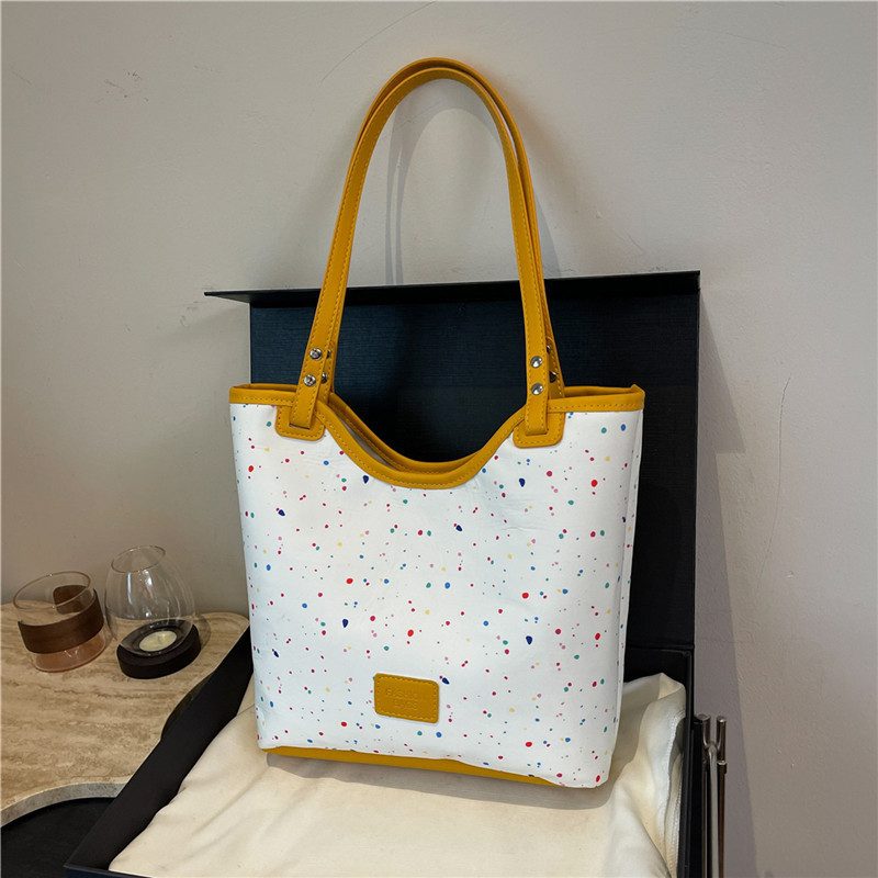 Floral Print Large-Capacity Shoulder Tote Bag