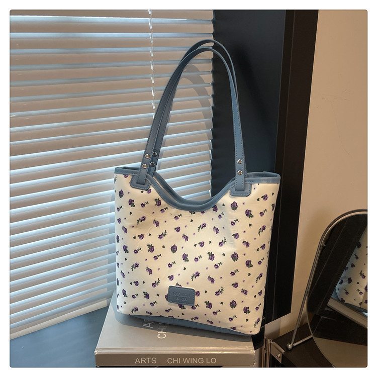 Floral Print Large-Capacity Shoulder Tote Bag view 6