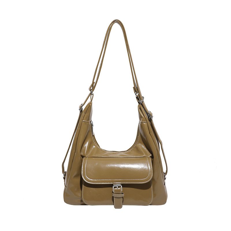 Retro Minimalist Large-Capacity Shoulder Tote Bag view 7
