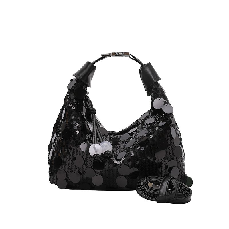 Tas Bahu Bawah Lengan Gagang Atas dengan Payet view 8