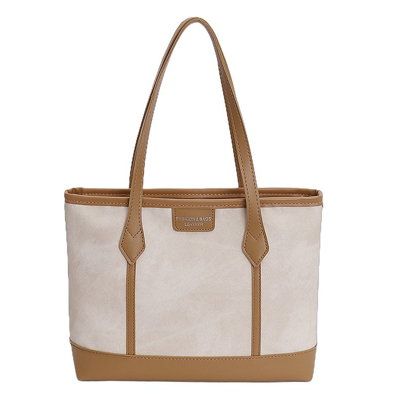 Retro Large-Capacity Commuter Shoulder Tote Bag view 8