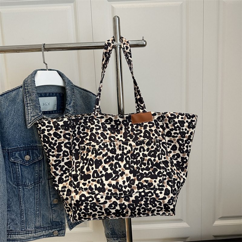 Leopard Print Large Tote Shoulder Bag view 2