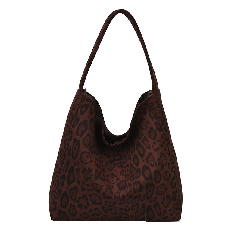 Leopard Print Minimalist Tote Shoulder Bag view 5
