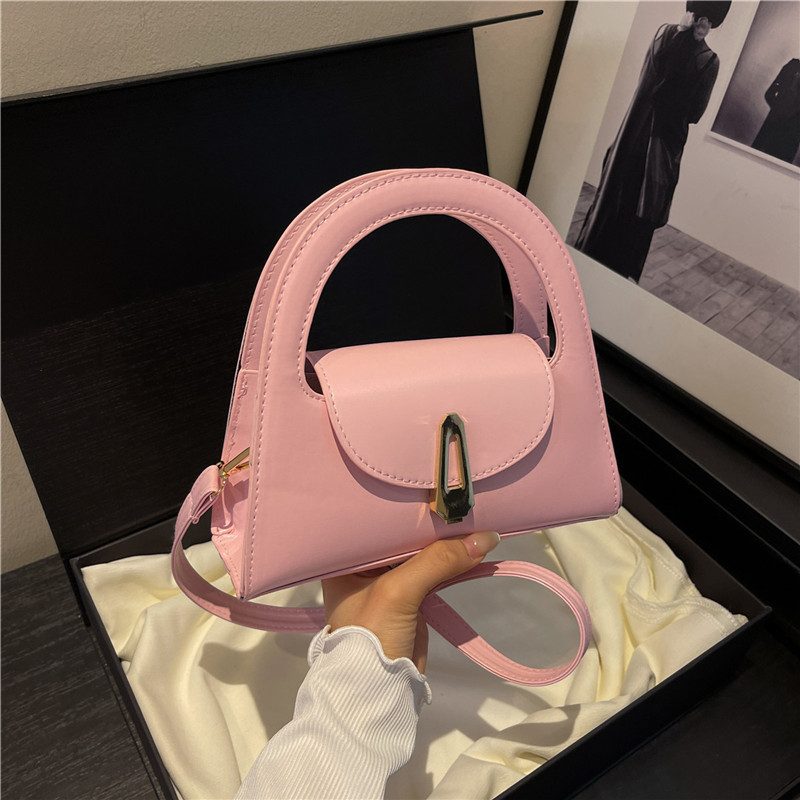 Tas Tote Pegangan Atas Warna Solid view 10