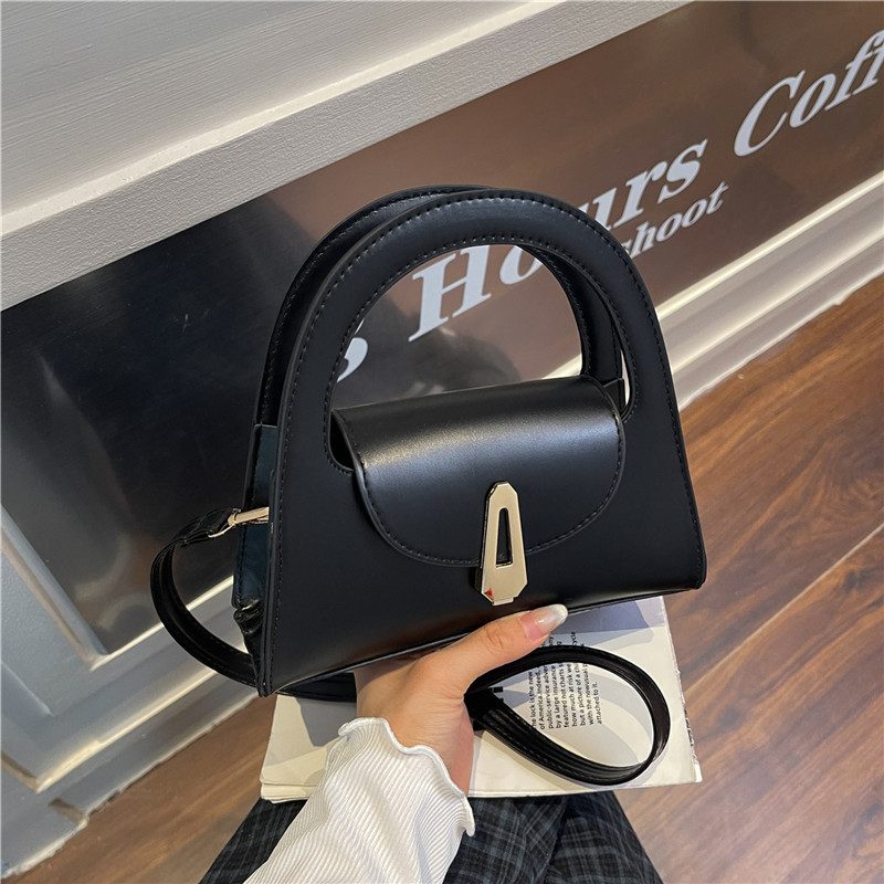 Tas Tote Pegangan Atas Warna Solid view 7