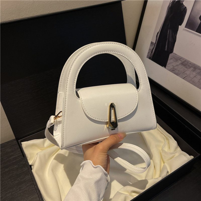 Tas Tote Pegangan Atas Warna Solid view 9