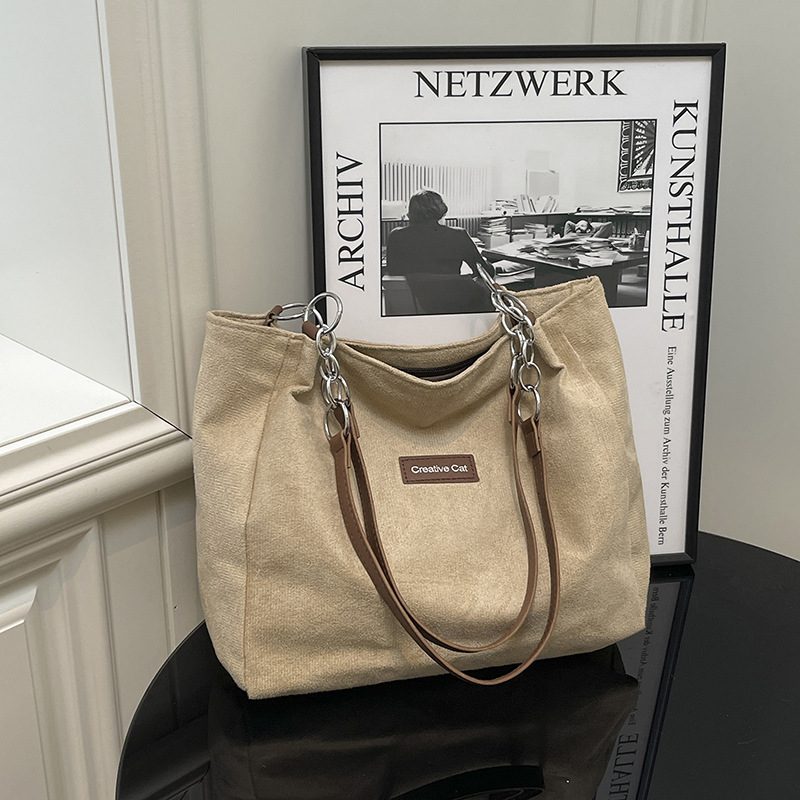 Matte Large Capacity Shoulder Tote Bag view 10