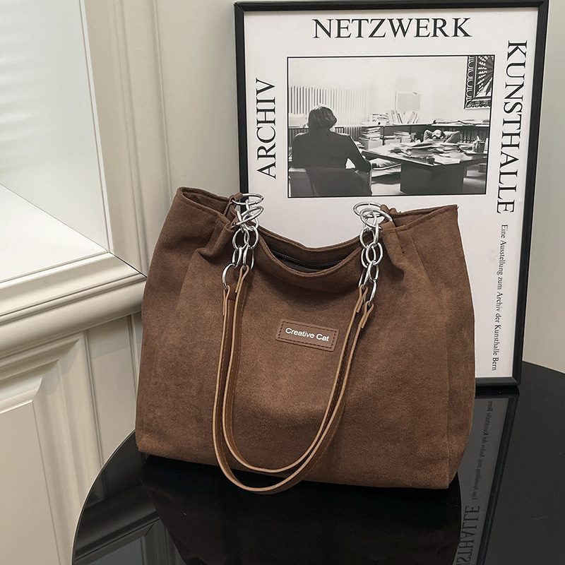 Matte Large Capacity Shoulder Tote Bag view 12