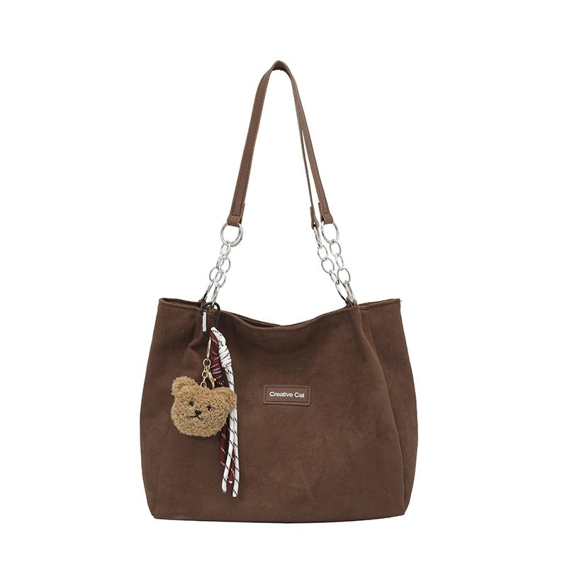 Matte Large Capacity Shoulder Tote Bag view 8