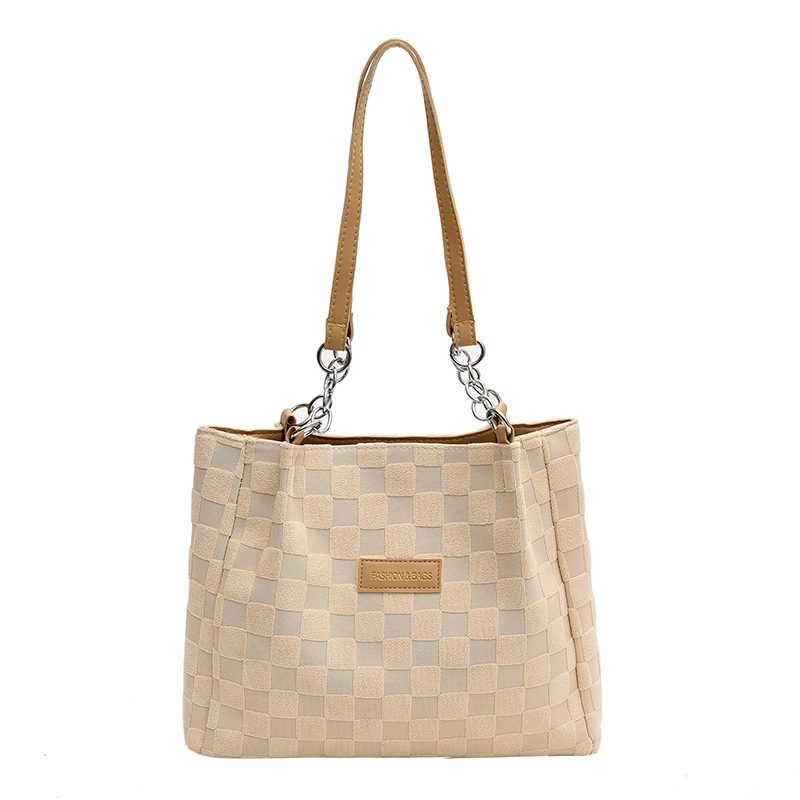 Tote-Tasche mit Buchstabenprint und Farbblock view 6
