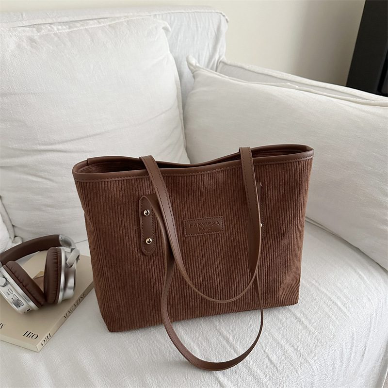 Solid Color Top-Handle Tote Bag view 2