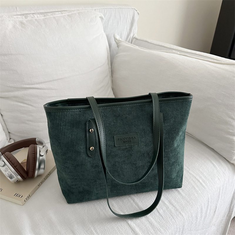 Solid Color Top-Handle Tote Bag view 3