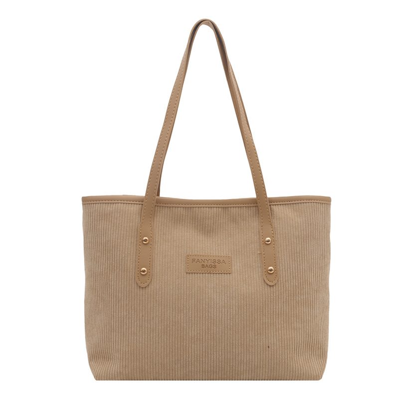 Solid Color Top-Handle Tote Bag view 5
