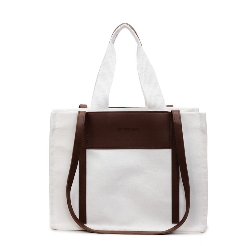 Color Block Shoulder Tote Bag view 6